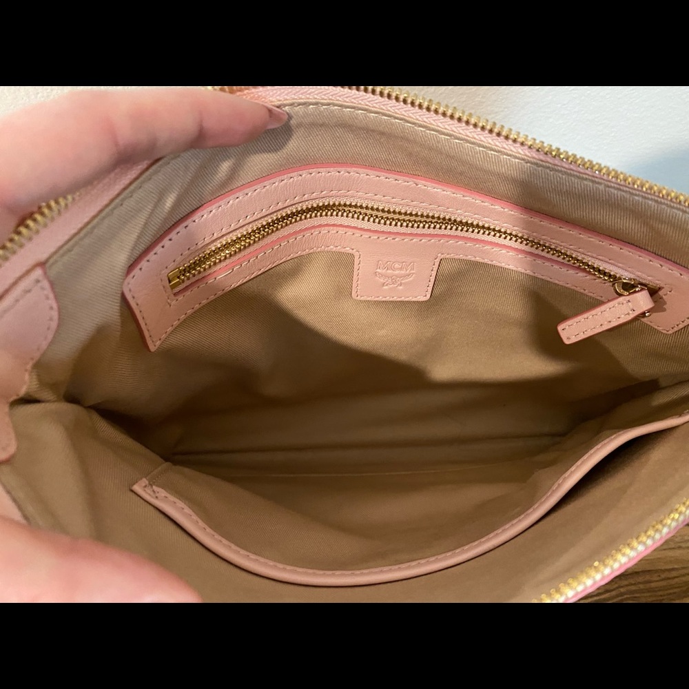 Mcm Visetos Original Pouch Pink Gem